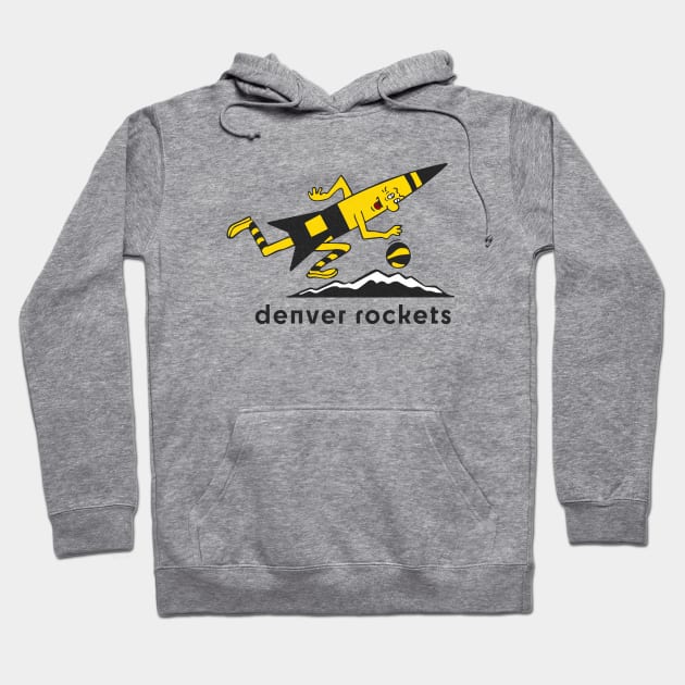 Defunct Denver Rockets Basketball 1973 Hoodie by LocalZonly